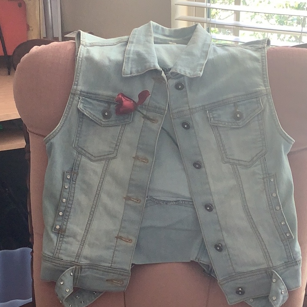 Light denim vest